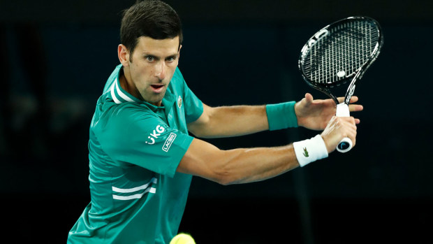 Novak Djokovic storms into the second-round. (Getty)