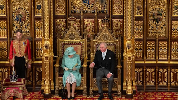 Queen Elizabeth II and her eldest son Prince Charles