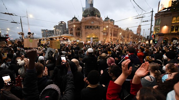 Melbourne Black Lives Matter rally
