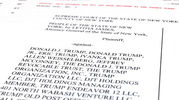 The New York lawsuit would stop Donald Trump or three of his children from operating a business in the state.
