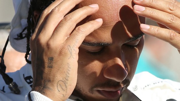 Lewis Hamilton caused concern with an emotional social media post