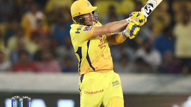 Shane Watson in action in the IPL.