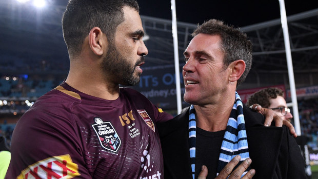 Greg Inglis and Brad Fittler 