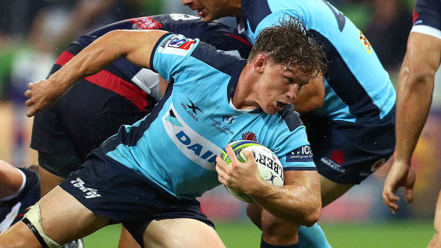 Michael Hooper in action against the Melbourne Rebels 2020