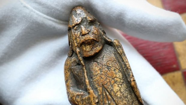 An antiques dealer in Scotland bought the chessman for £5 (AUD$9) in 1964.