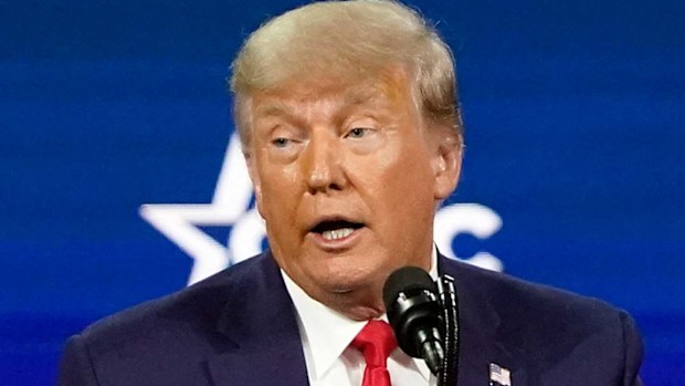 Donald Trump at the CPAC event.