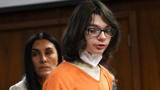 Ethan Crumbley in court.