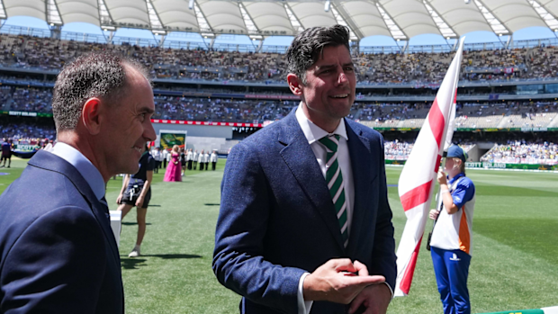 Alastair Cook in Perth for the first Ashes Test.