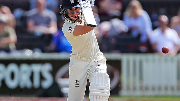 England's Georgia Elwiss in action on day three of the Test.