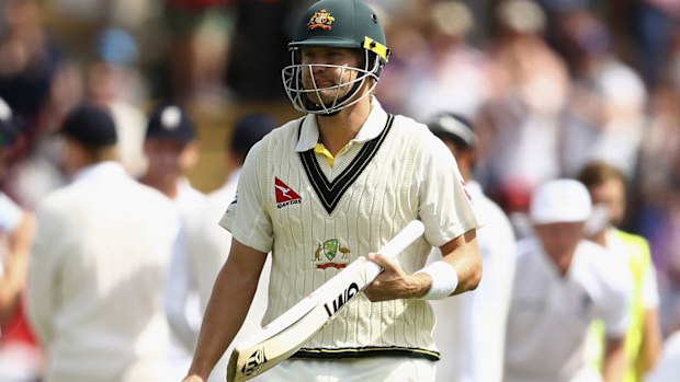 Shane Watson has been axed from the Australian XI for the Second Test at Lord's. (AAP)