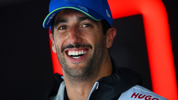 5th placed qualifier Daniel Ricciardo of Australia and Visa Cash App RB speaks to the media after qualifying ahead of the F1 Grand Prix of Canada at Circuit Gilles Villeneuve on June 08, 2024 in Montreal, Quebec. (Photo by Rudy Carezzevoli/Getty Images)