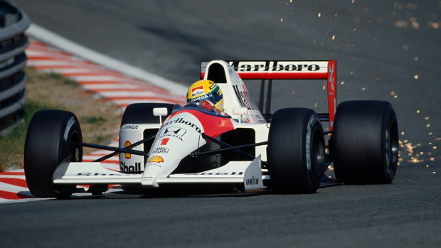 Ayrton Senna took pole for the 1991 Belgium Grand Prix, and went on to win the race.