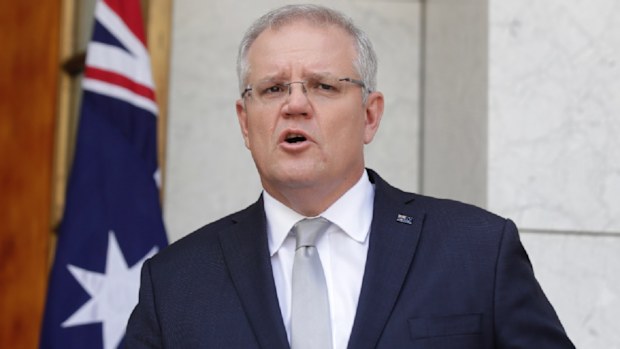 Prime Minister Scott Morrison addresses the media on the latest COVID-19 developments.