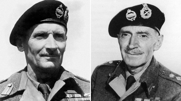 Bernard Montgomery (left) and ME Clifton James looked remarkably like each other.