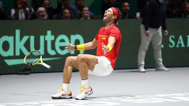 Rafael Nadal helped Spain to victory.