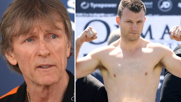 Trainer Glenn Rushton and Jeff Horn. (Getty)