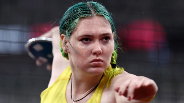 Samantha Schmidt competing at Tokyo 2020.