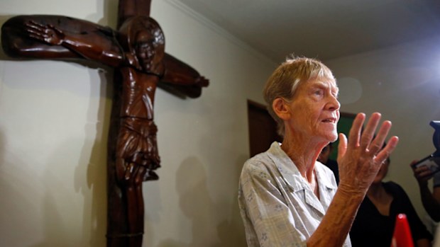Sister Patricia Fox insists she is doing the work of God in the Philippines and that her visa cancellation is an attack on the church. (AAP) 