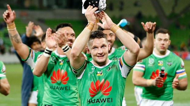 Croker claps the Raiders fans