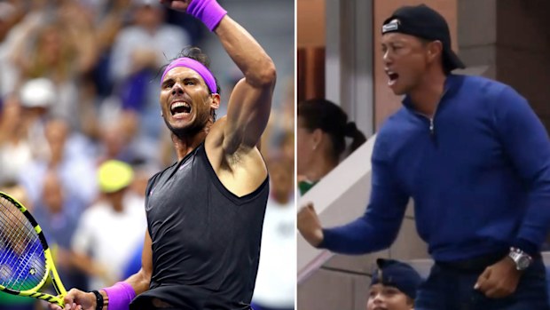 Rafael Nadal had Tiger Woods on his feet