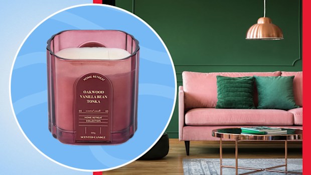 Kmart Home Retreat glass candle living room