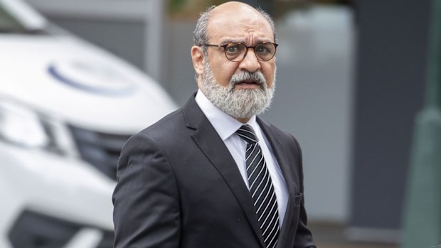 Dr Ramin Harirchian arrives at the Brisbane District Court in Brisbane, Monday, November 25, 2019