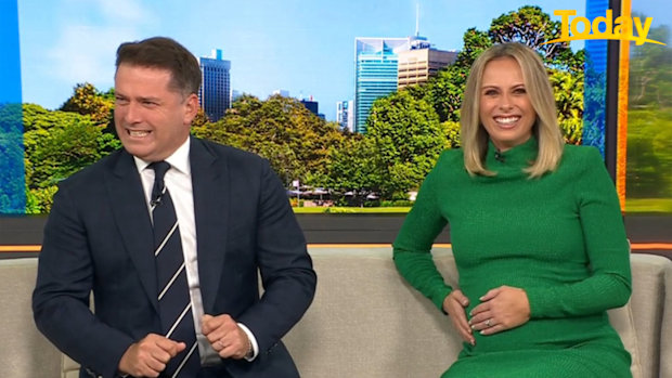 Karl Stefanovic shocked after Sylvia Jeffreys lets out loud 'Oooh' on live TV | Nine.com.au