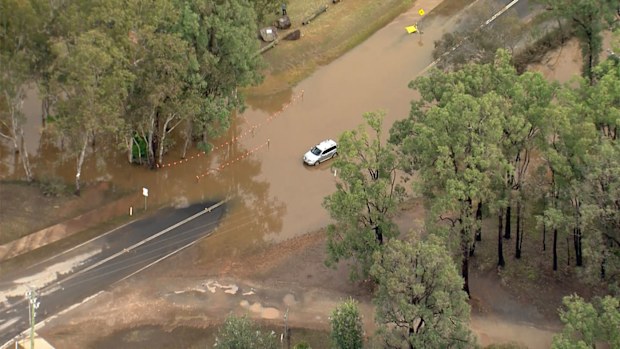 Floodwaters in Singleton