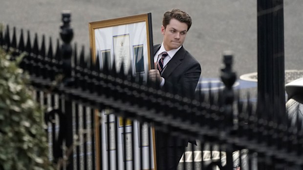 Trump White House staffers are moving much of their things out of the building today.