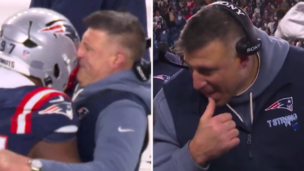 NFL news 2026: New England Patriots win first playoff game since Tom Brady; Mike Vrabel left bloodied, celebration video