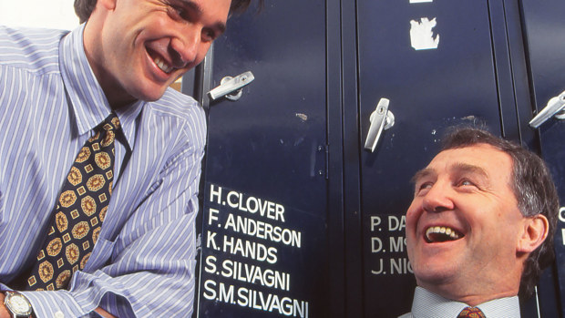 Stephen Silvagni poses with his father Sergio. 