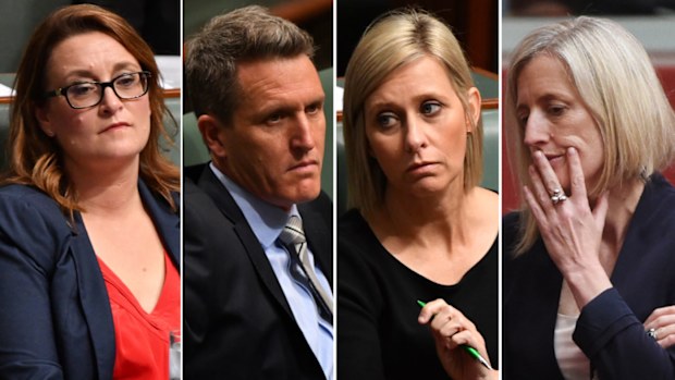 Justine Keay, Josh Wilson and Susan Lamb delivered their resignations after Katy Gallagher was found ineligible. (AAP)