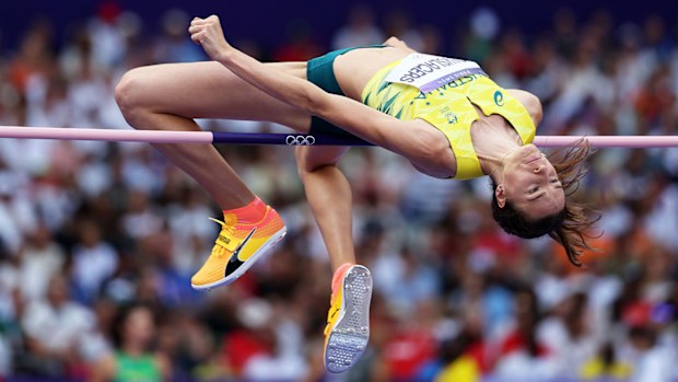 Nicola Olyslagers competing at the Paris Olympics.