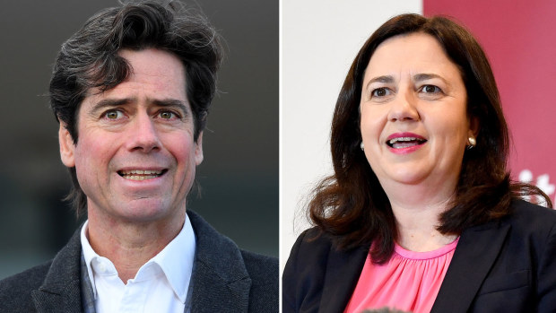 AFL CEO Gillon McLachlan has been given a generous offer by the Queensland Premier