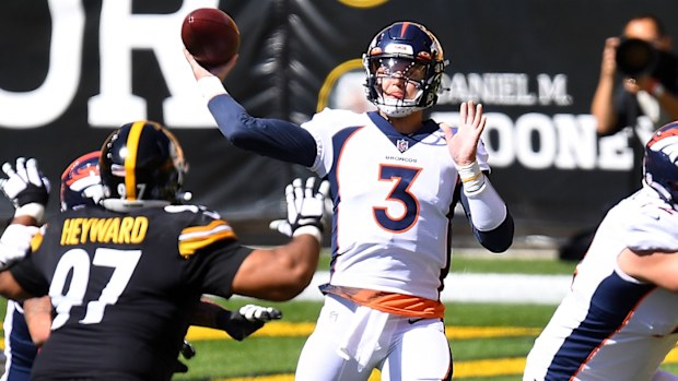 Drew Lock of the Denver Broncos