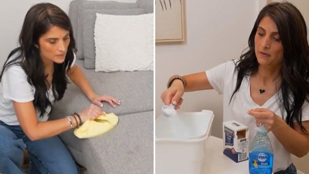 Cleaning hacks, sofa