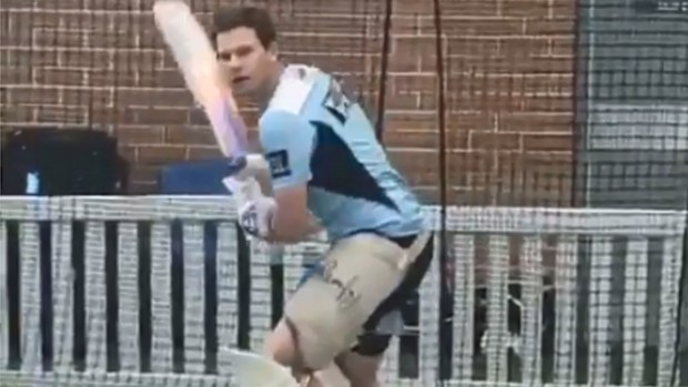 Steve Smith back in the nets