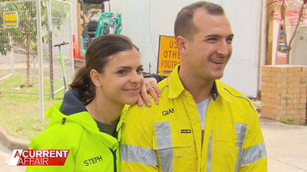 The Block contestants Steph and Gian.