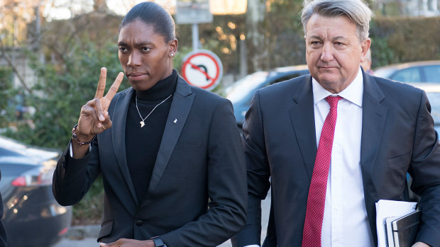 South Africa's runner Caster Semenya