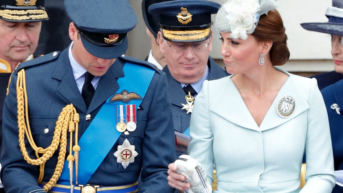 Kate Middleton catches Prince William laughing at RAF centenary | Nine ...