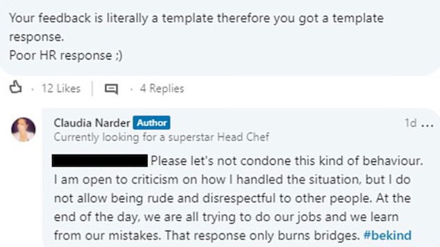 Recruiter shares abusive letter from rejected candidate: 'You get what you give'