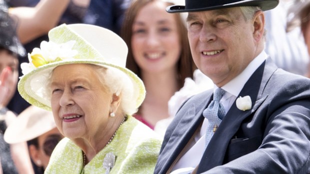 Queen Elizabeth and Prince Andrew