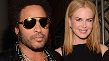 Lenny Kravitz and Nicole Kidman.