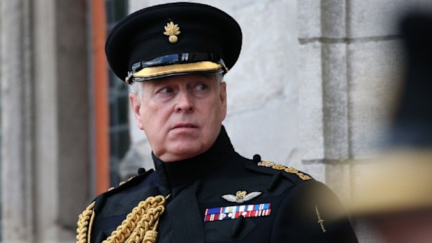 The Duke of York at a memorial in Bruges to mark the 75th Anniversary of the liberation of the Belgian town.