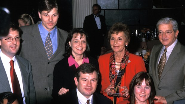 Judy Sheindlin, Jerry Sheindlin and family attend Ladies' Home Journal "One Smart Lady Award" on February 23, 2000 