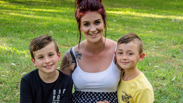 Chantelle Hamilton and her children