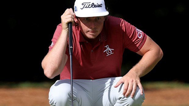 Australia's Cameron Smith in action during the final round of The Masters.