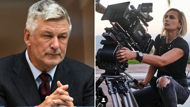 Alec Baldwin and Halyna Hutchins