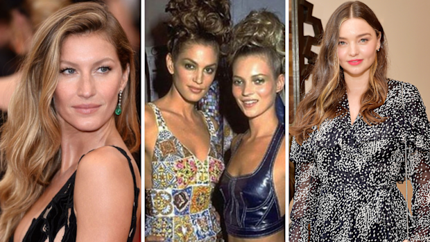 Gisele Bundchen, Cindy Crawford, Kate Moss, and Miranda Kerr