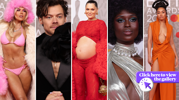 BRIT Awards red carpet gallery click through